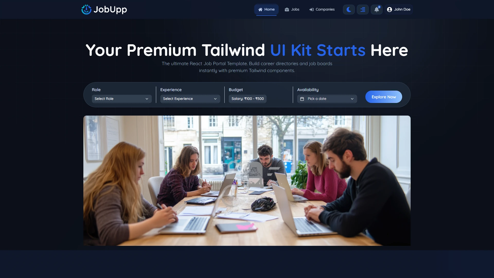 JobUpp - Job Portal Website Template Modern Job Board Platform