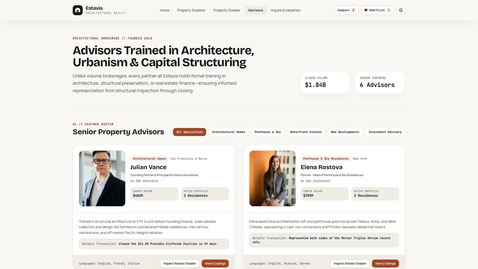 Estavia - Real Estate & Property Explorer HTML Template