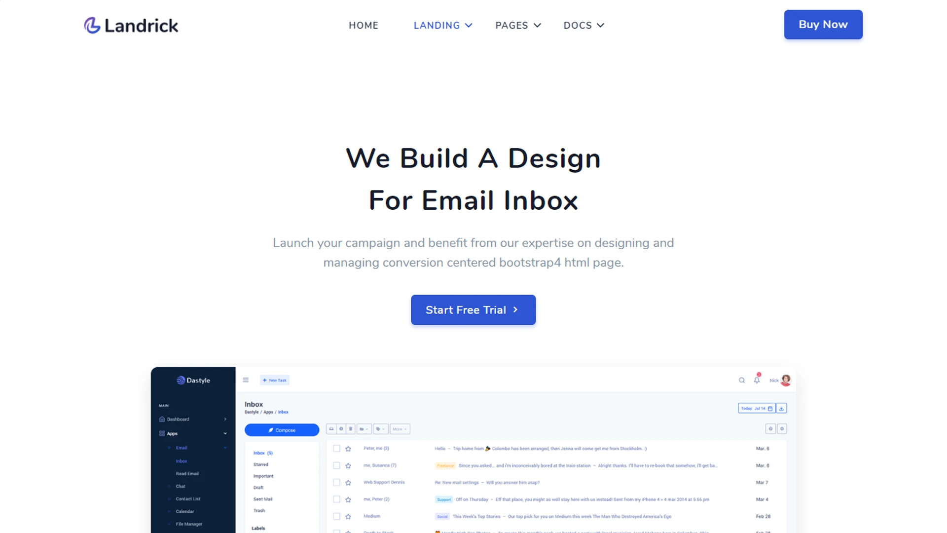 Landrick - App, Saas & Software Landing & Admin Dashboard Bootstrap 5 Template