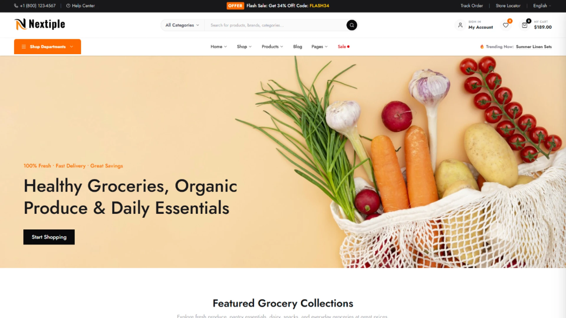 Nextiple - Multipurpose eCommerce Tailwind CSS Template