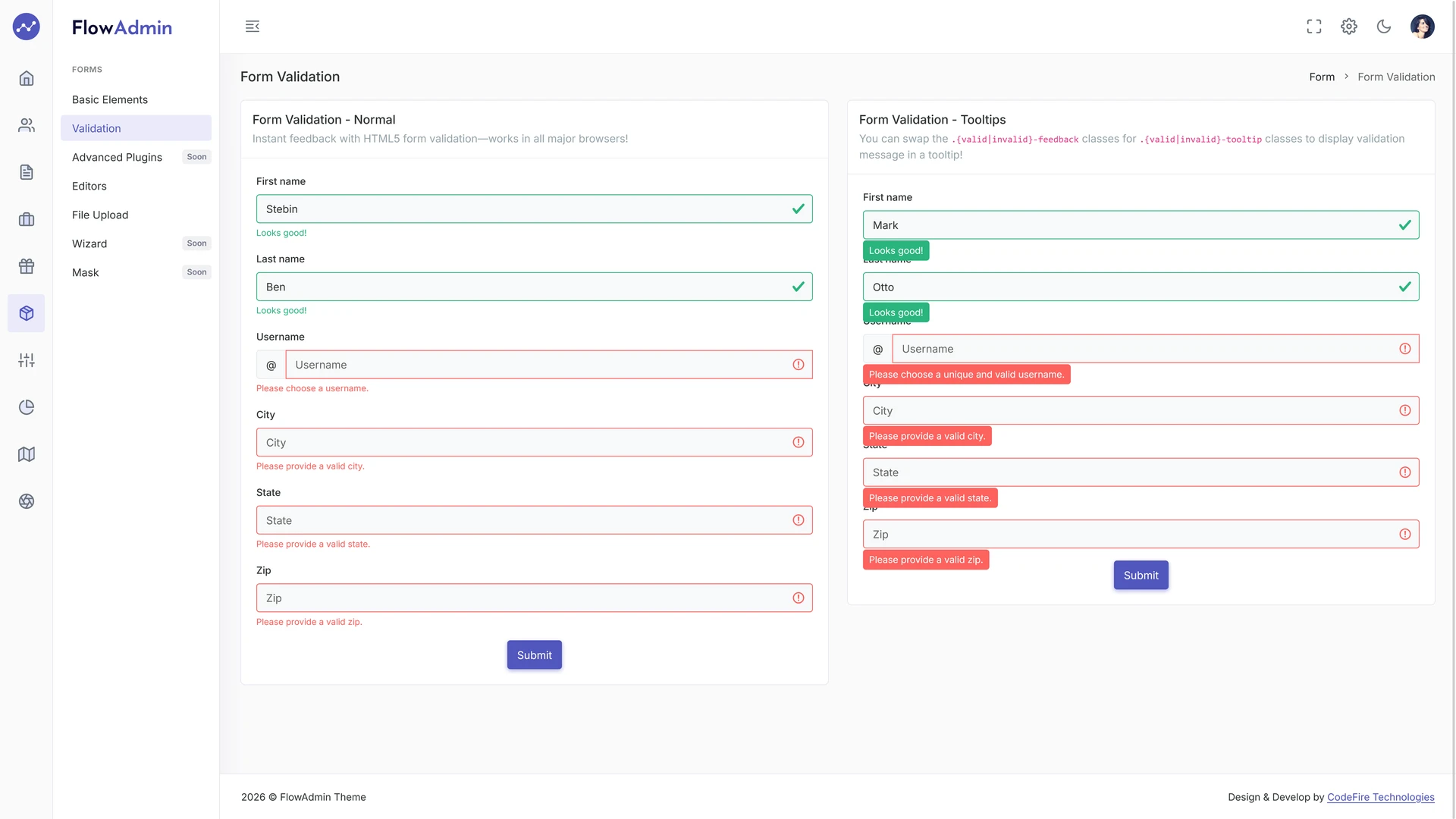 FlowAdmin - Multipurpose Bootstrap 5 HTML Admin Dashboard Template