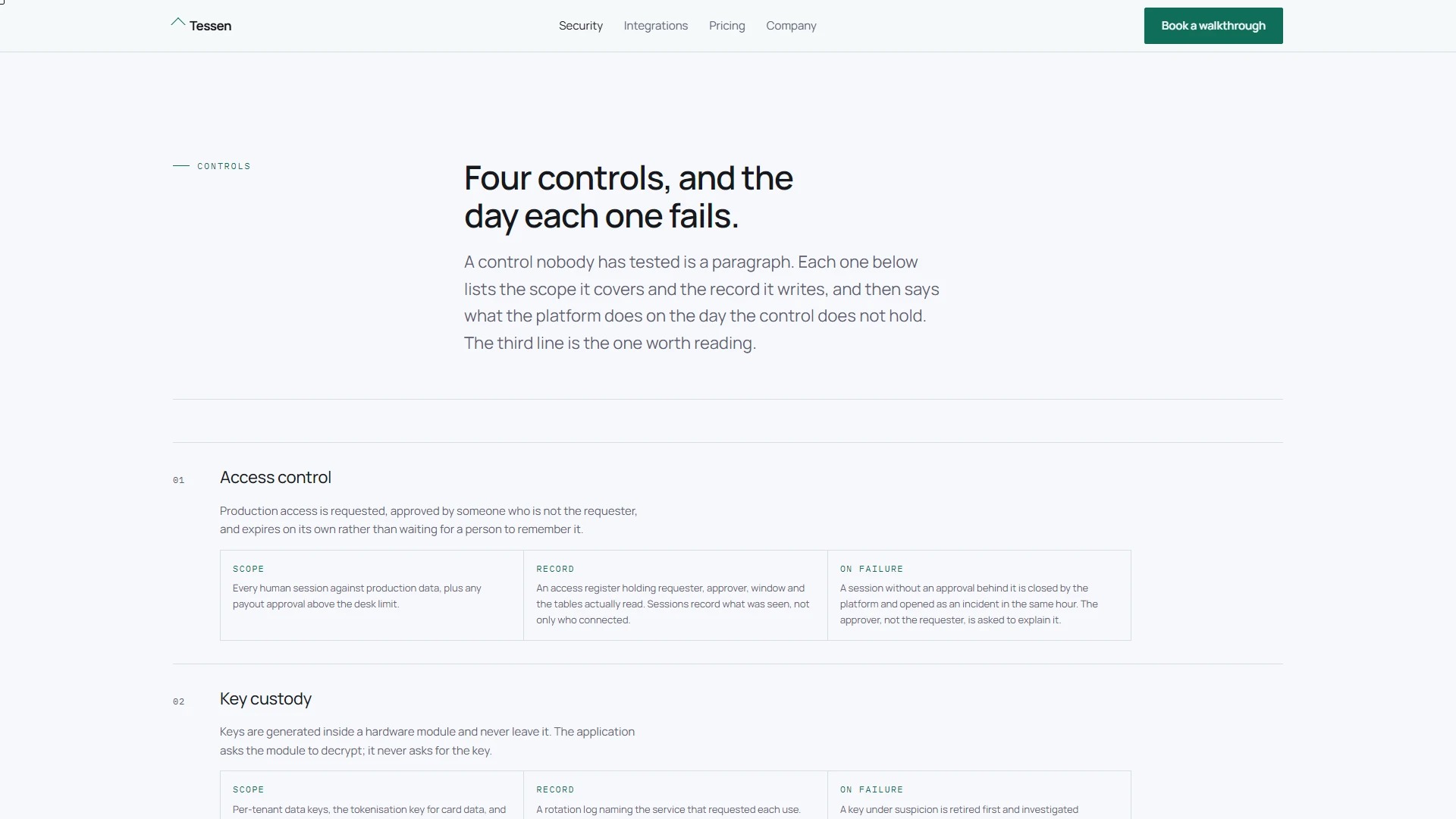 Tessen - Payment Infrastructure HTML Template