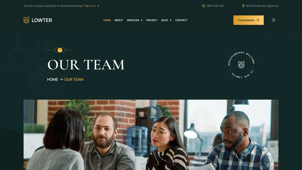 Lowter - Lawyer, Attorney & Law Firm Figma Template