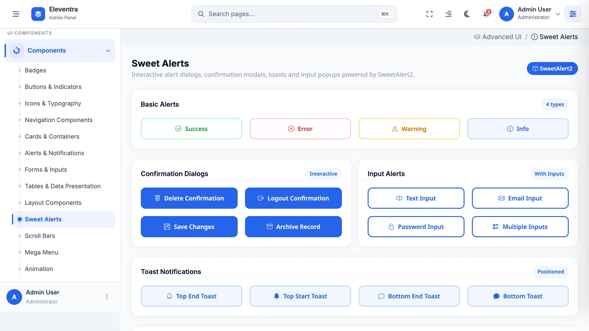 Eleventra - Angular 21 Admin Dashboard Template + UI Kit + 90+ Pages
