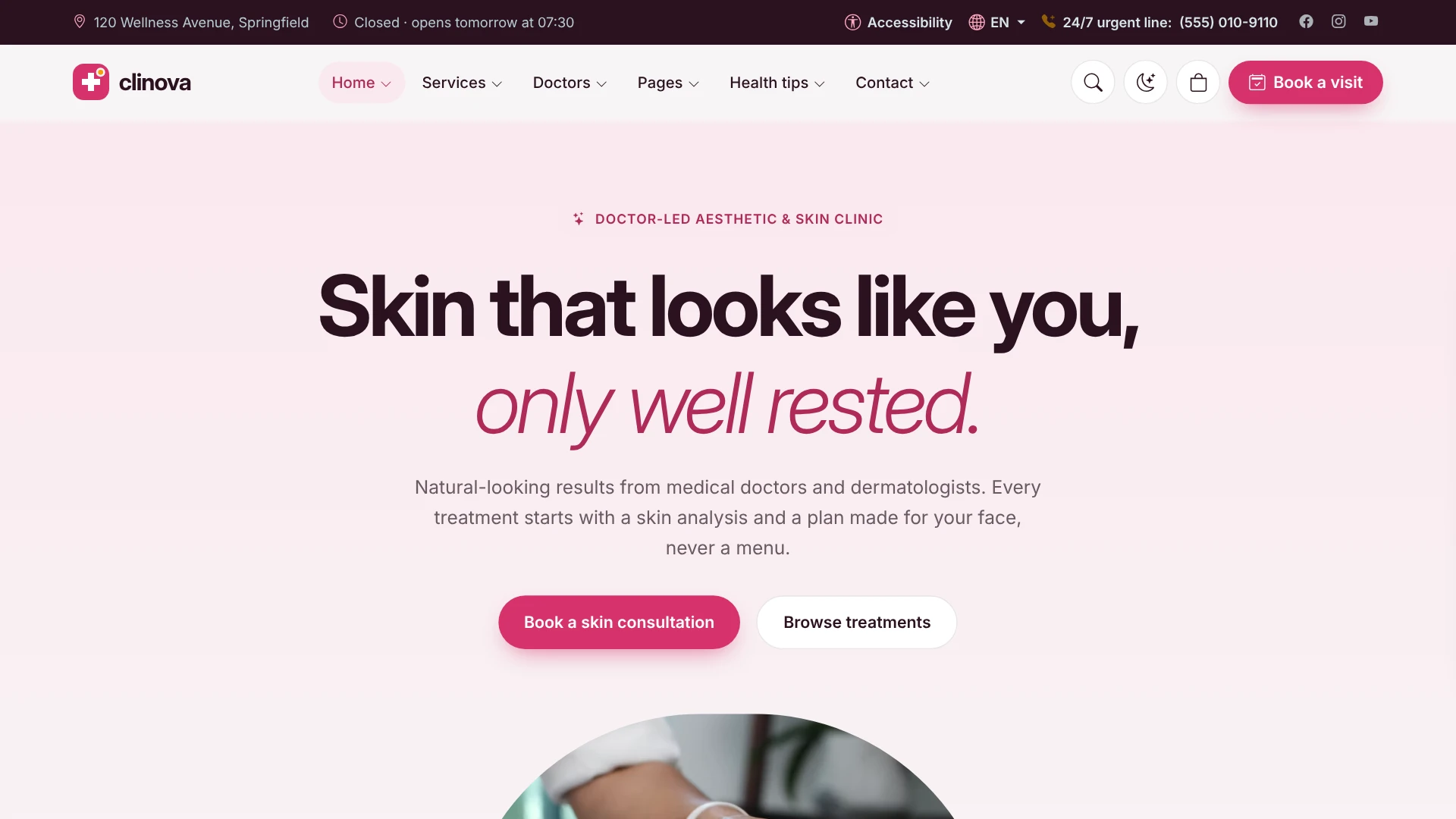 Clinova - Medical Clinic & Healthcare HTML Template