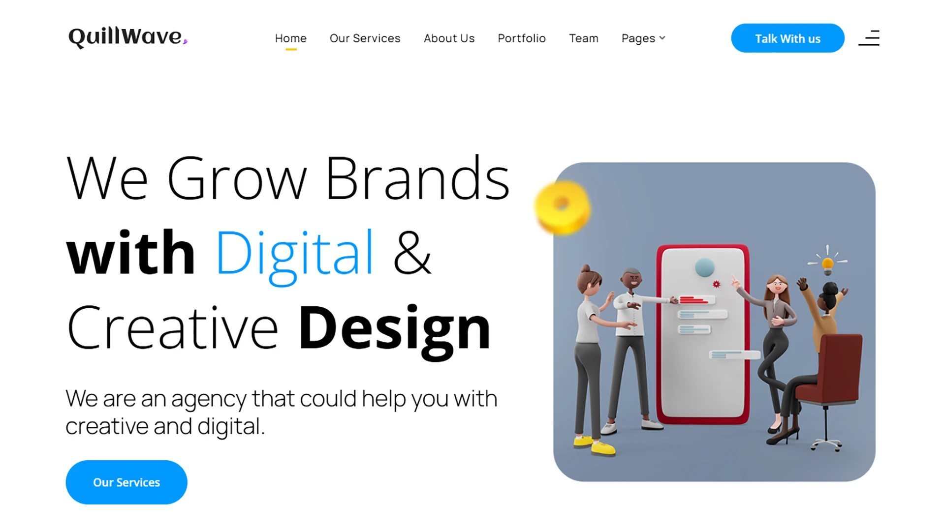 QuillWave - Creative Agency and Business HTML Template