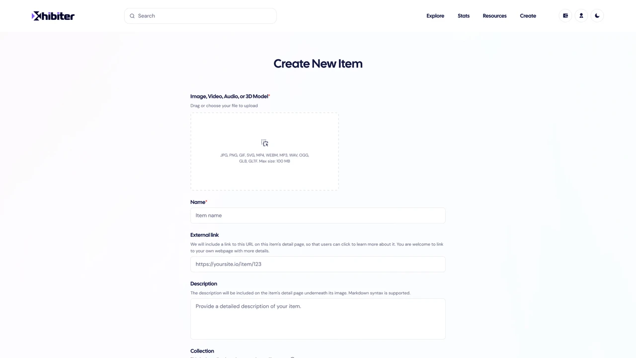 Xhibiter - Web3 Crypto NFT Marketplace Figma Template