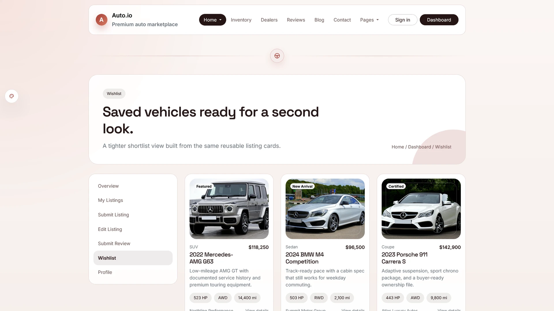 AutoIO - Cars Listings & Directory Template