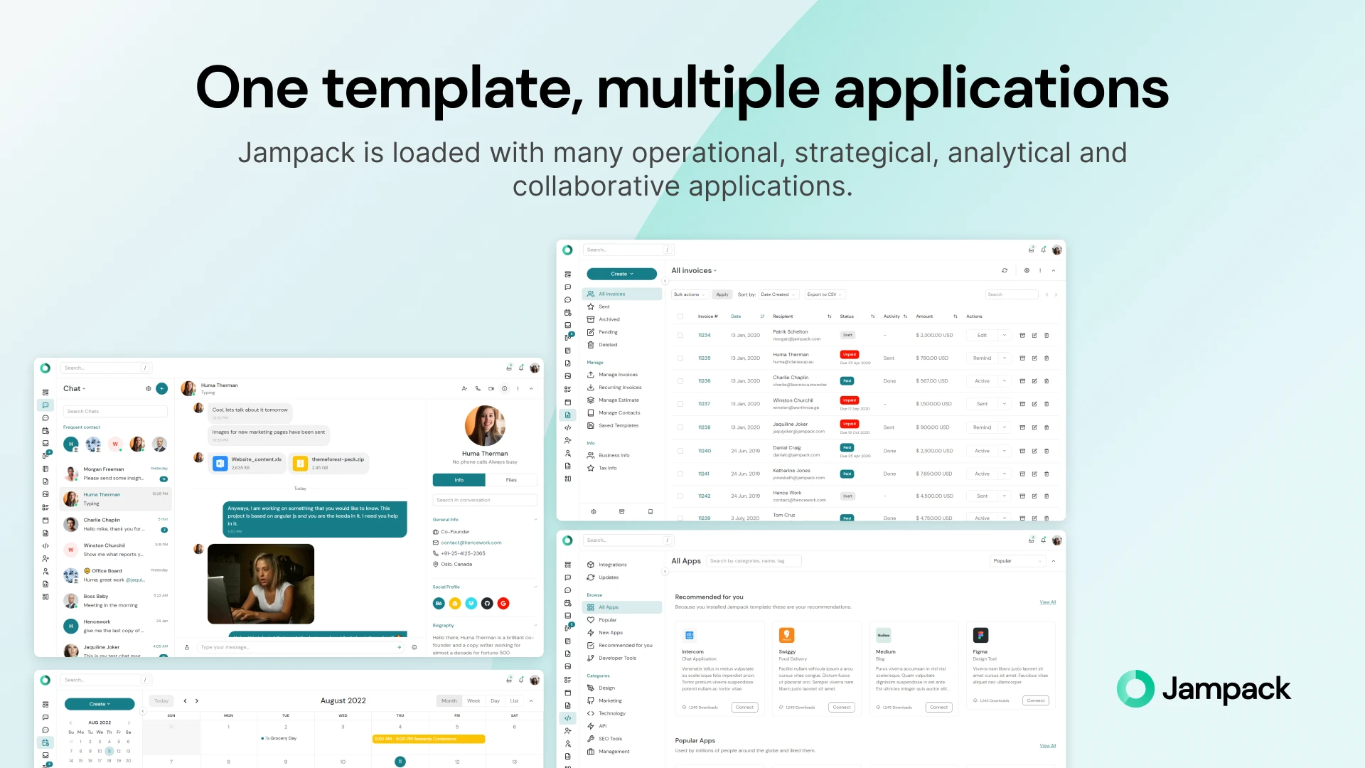 Jampack - Powerful Admin Dashboard & SaaS App Template