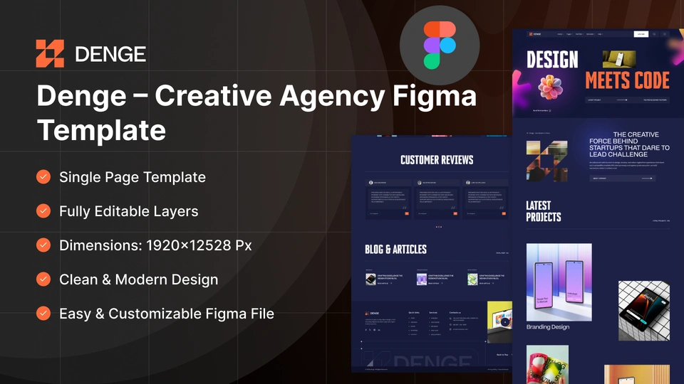 Denge - Creative Agency & Studio Figma Template