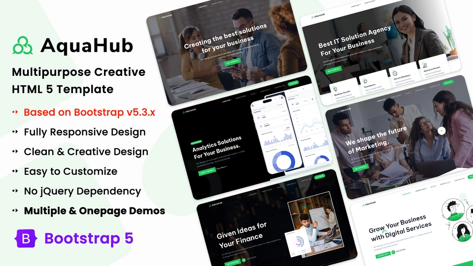 AquaHub - Multipurpose Business and Creative HTML Template