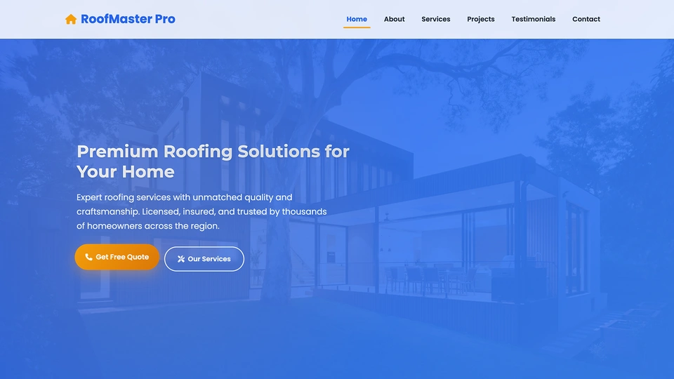 RoofMaster Pro - Roofing Services & Construction HTML Bootstrap Template