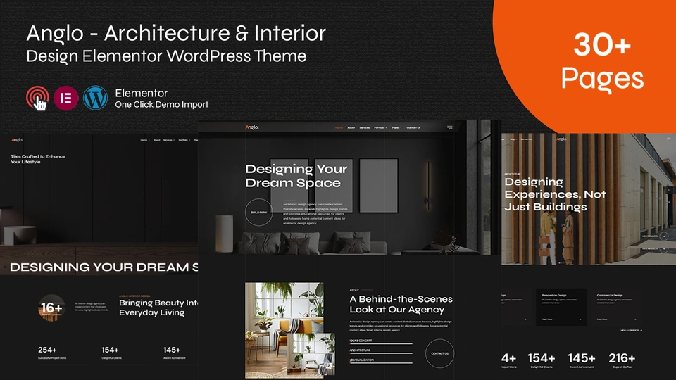 Anglo - Architecture & Interior Elementor WordPress Theme