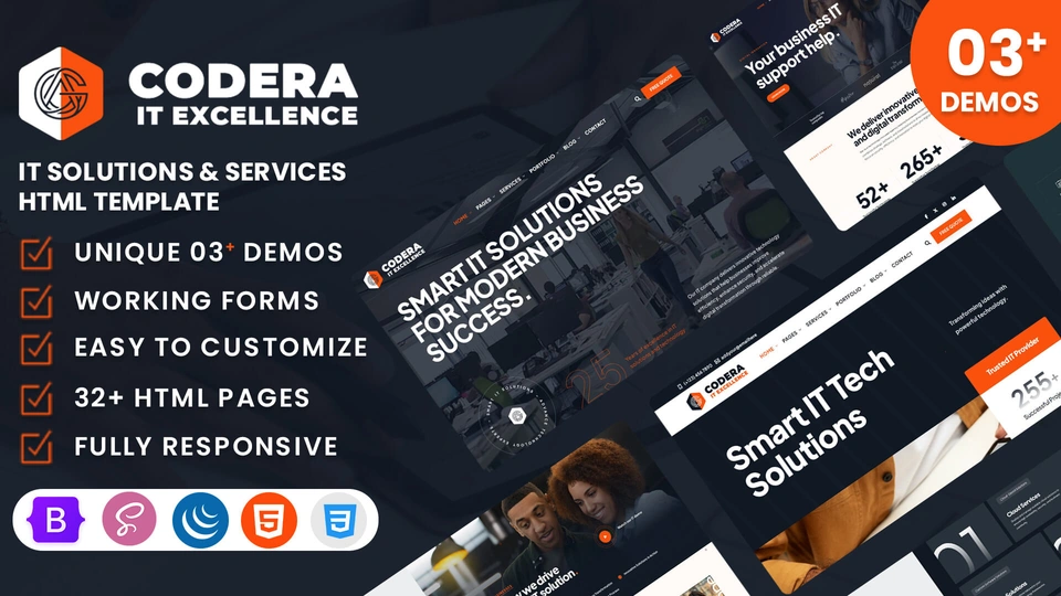 Codera - IT Solutions & Services HTML Template