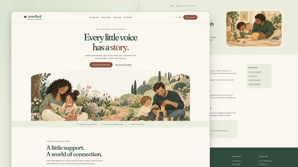 Wordleaf - Pediatric Speech Therapy HTML Website Template