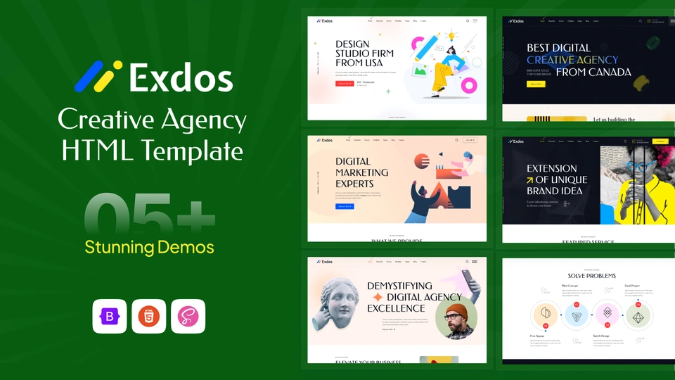 Exdos - Creative Agency HTML Template