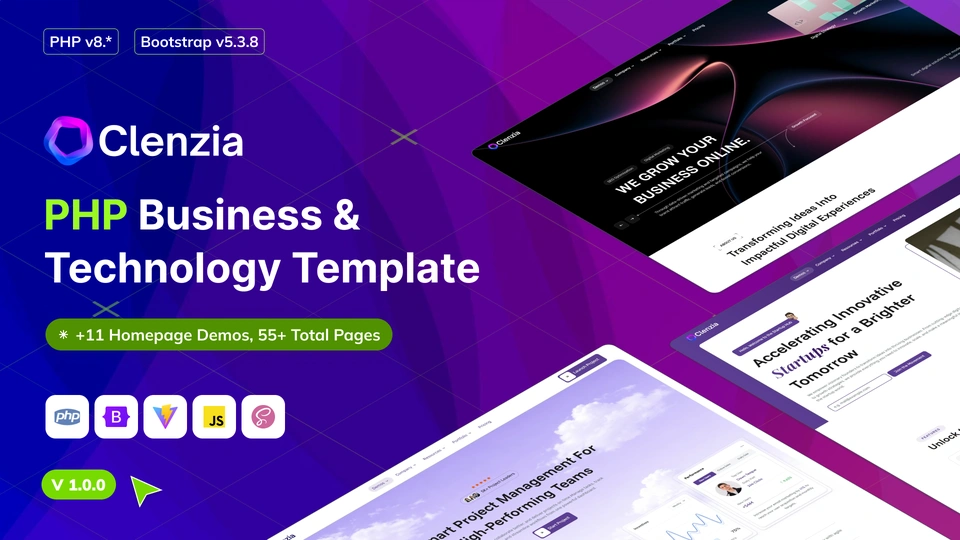 Clenzia - Business & Technology PHP Template