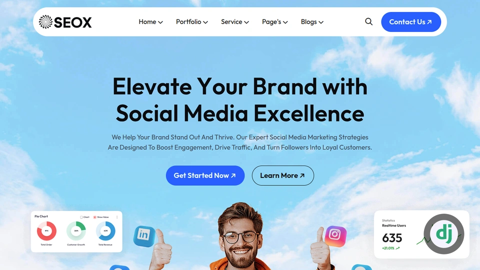 SEOX - Django SEO & Digital Marketing Agency Template