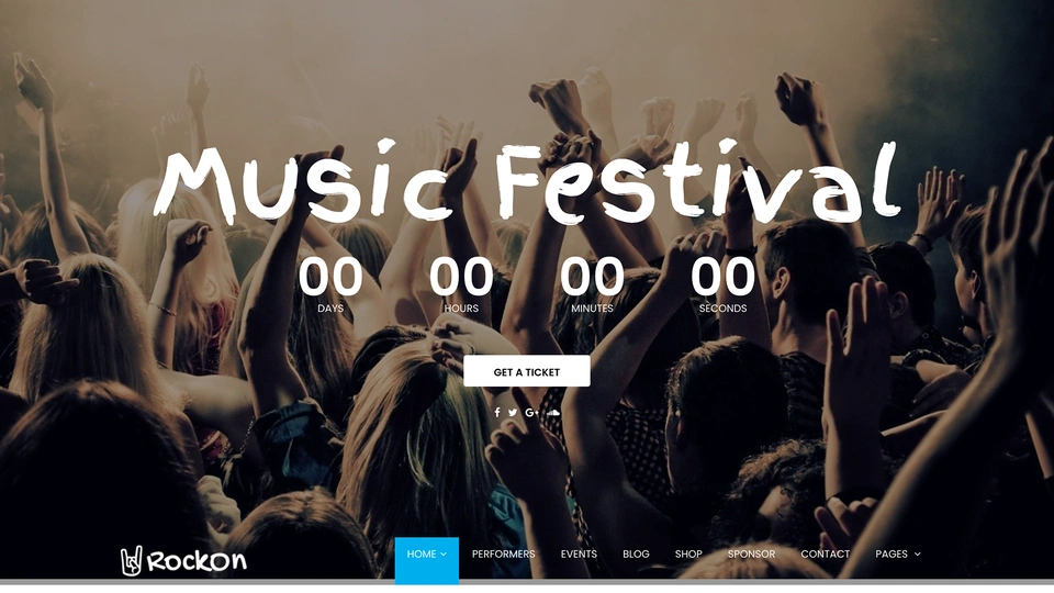 Rockon - Bootstrap Music Template