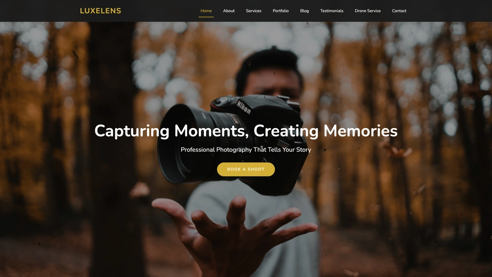 LuxeLens - Modern Photography and Studio HTML Template