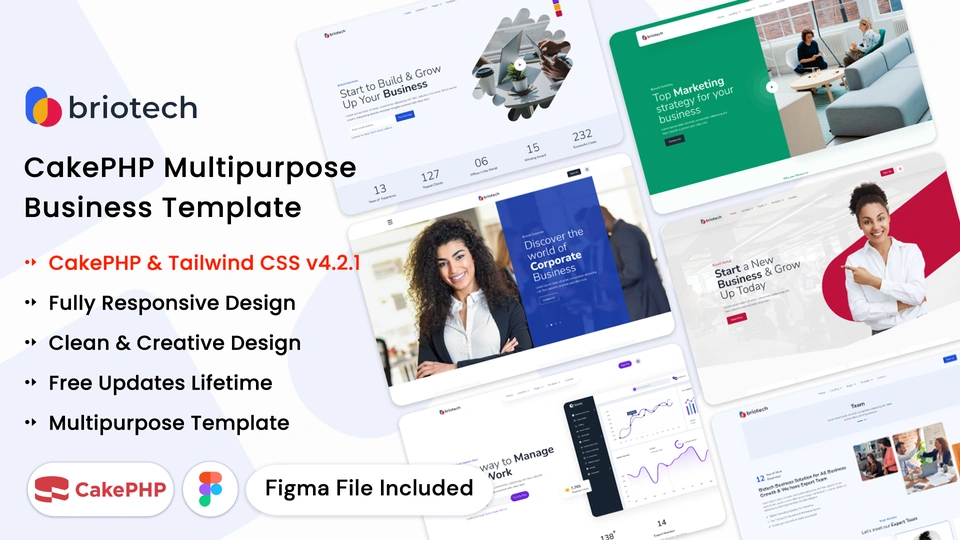 BrioTech - CakePHP Multipurpose Business Website Template