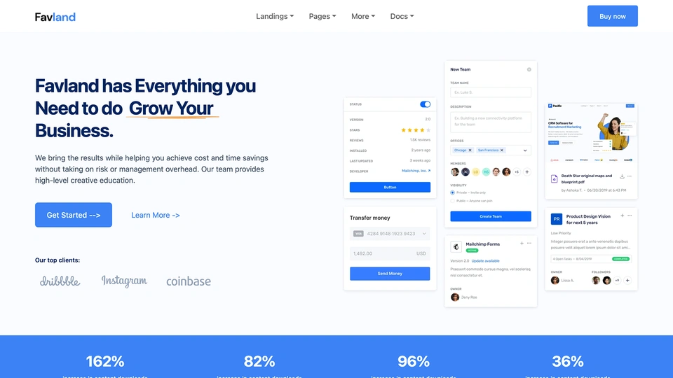 Favland - SaaS & Software HTML Template