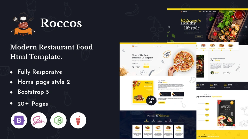 Roccos - Fast Food & Restaurant Template