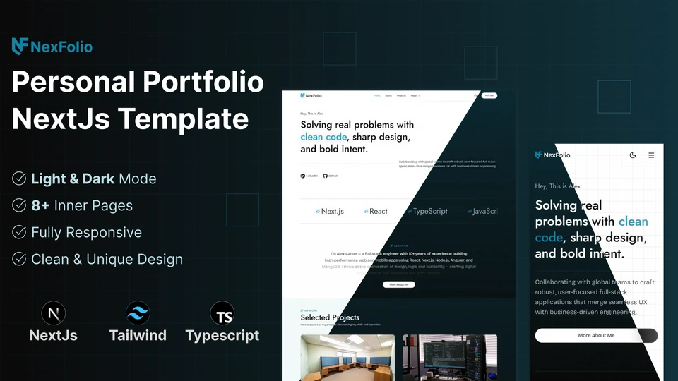 NexFolio - Personal Portfolio Next.js Template
