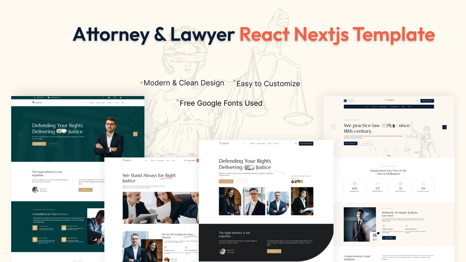 Atroly - Attorney and Lawyer React Next.js Template