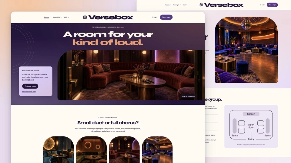 Versebox - Private Karaoke Venue HTML Website Template
