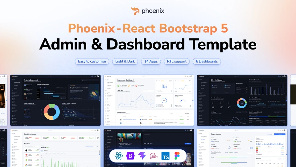 Phoenix - React Bootstrap 5 Admin and Dashboard Template