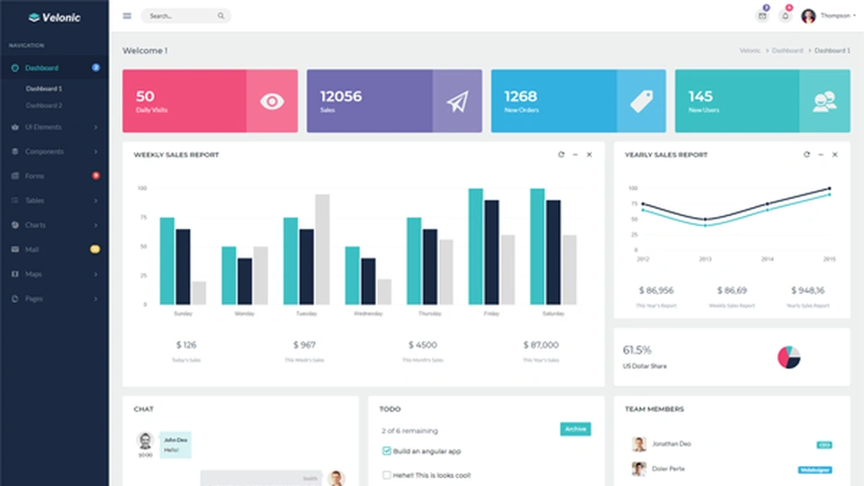 Velonic - Bootstrap 4 Admin & Frontend