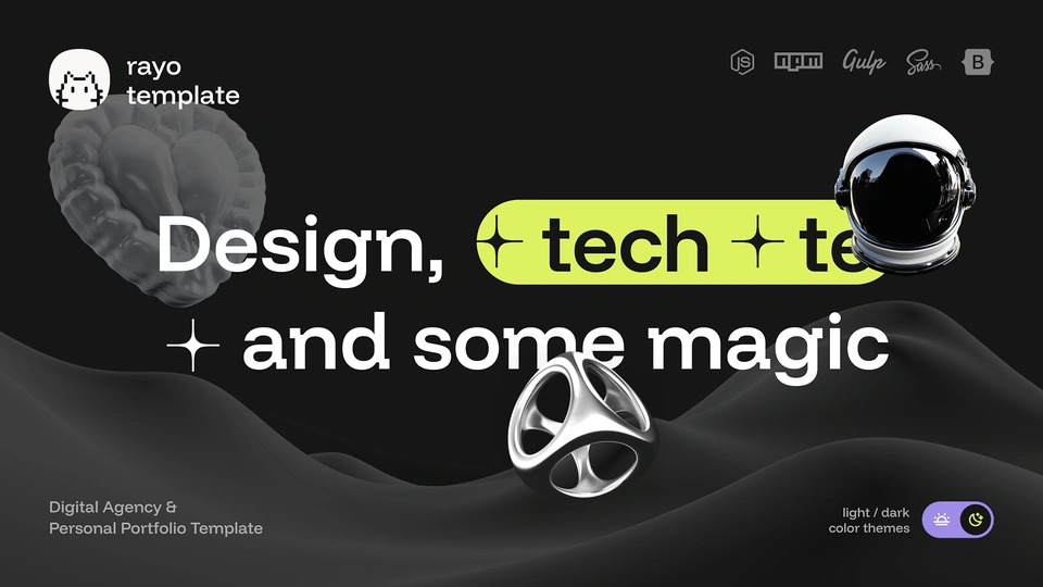 Rayo - Digital Agency & Personal Portfolio HTML Template