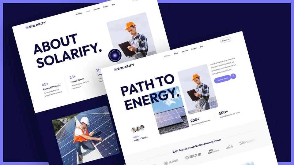 Solarify - Solar & Renewable Energy Framer Website Template