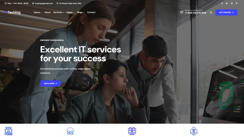 Techbig - IT Solution & Business Consulting HTML Template