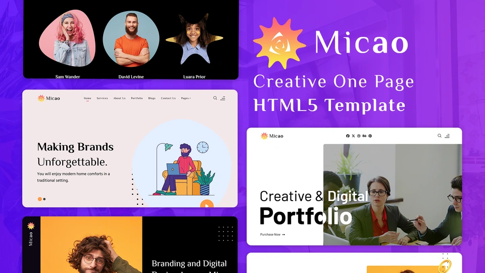 Micao - Creative Business and Multipurpose HTML Template
