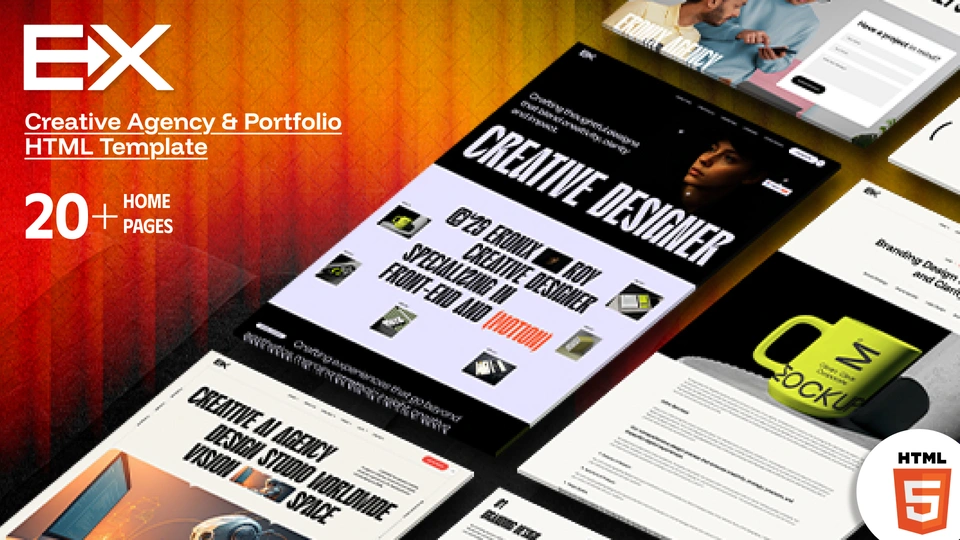 Eronix - Creative Agency and Portfolio Bootstrap HTML Template