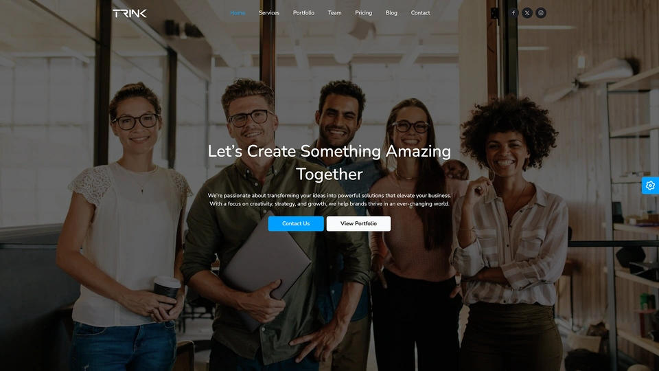 Trink - Landing Page Templates + LTR & RTL + Light & Dark