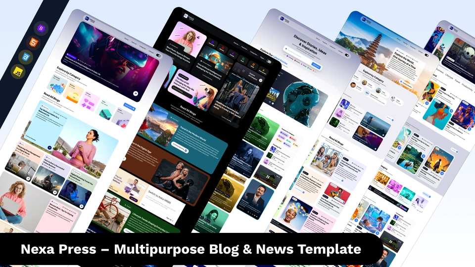 Nexa Press - Modern Blog, Magazine & News HTML Template