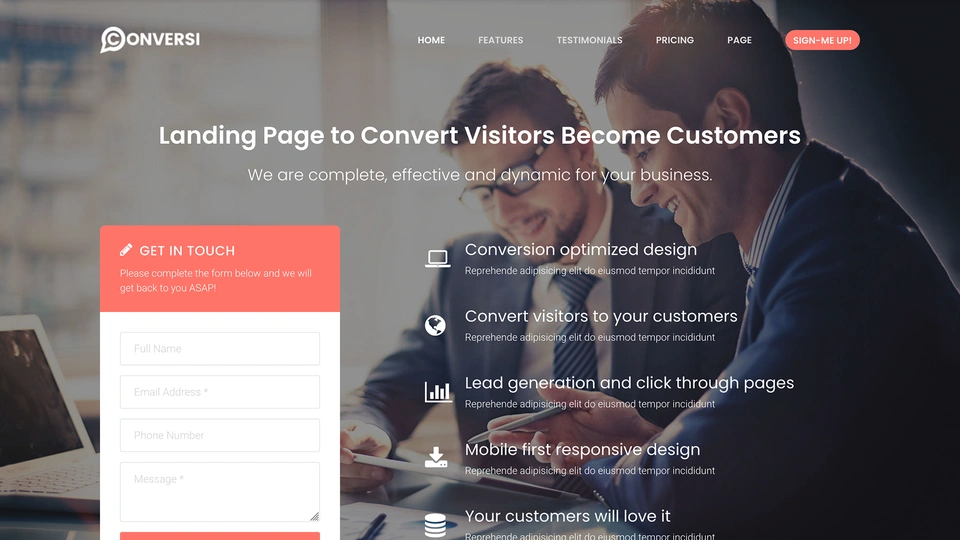 Conversi - Premium Conversion Template