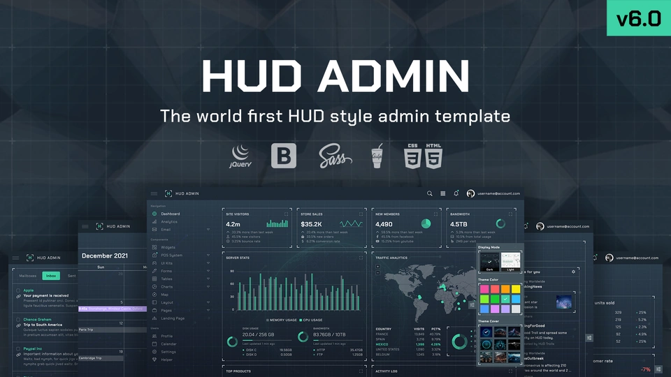 HUD - Bootstrap 5 Admin Template
