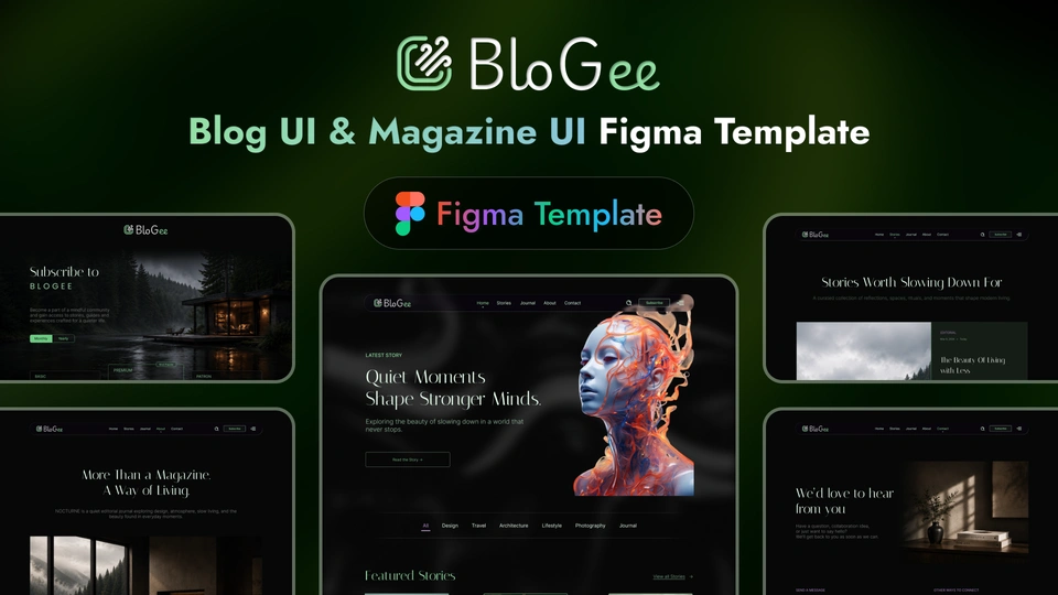 BloGee - Blog and Magazine Figma Premium UI Template