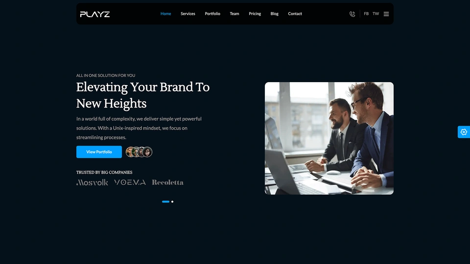 Playz - Landing Page Templates + LTR & RTL + Light & Dark