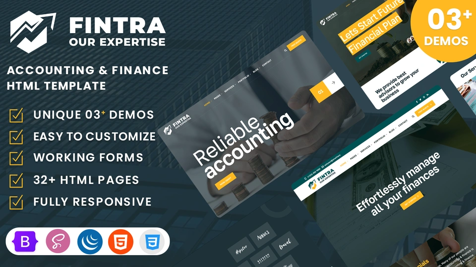 Fintra - Accounting & Finance HTML Template