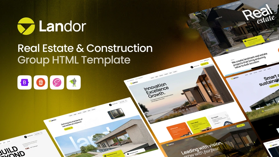 Landor - Modern Real Estate & Property Listing HTML Template