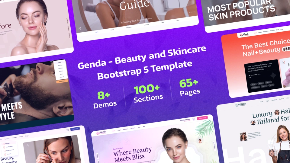 Genda - Beauty and Skincare HTML Template