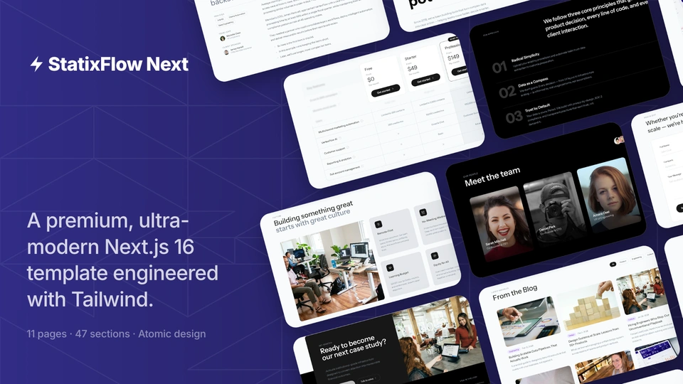 StatixFlow - Next.js Corporate & SaaS Template