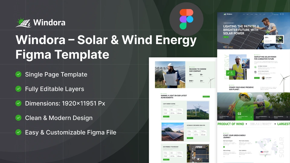Windora - Solar & Wind Energy Figma Template