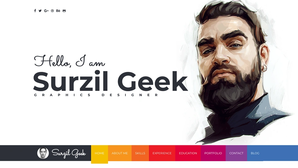 Geek - Resume & Portfolio Template