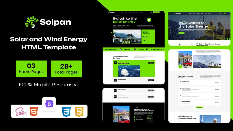 Solpan - Solar and Wind Energy HTML Template